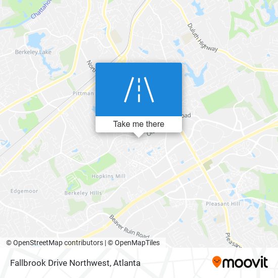 Mapa de Fallbrook Drive Northwest