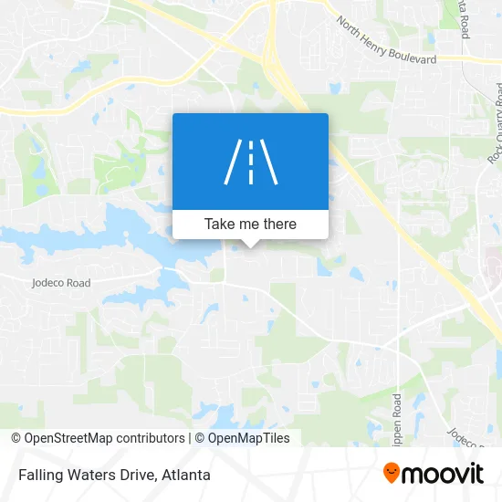 Falling Waters Drive map
