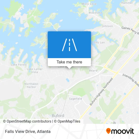 Falls View Drive map