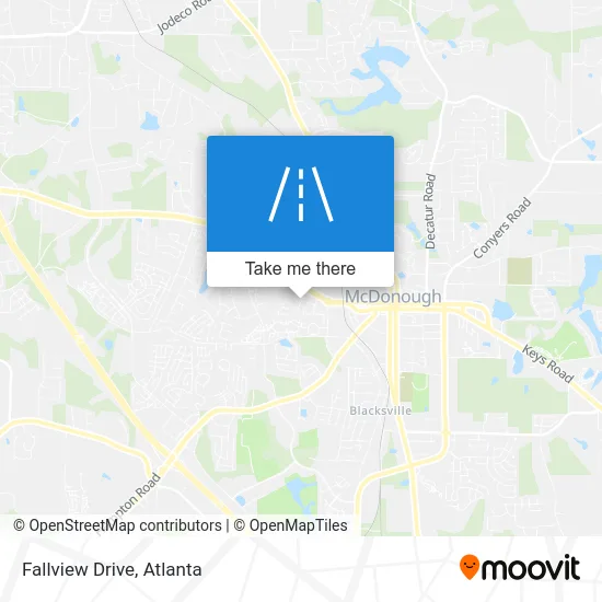 Fallview Drive map
