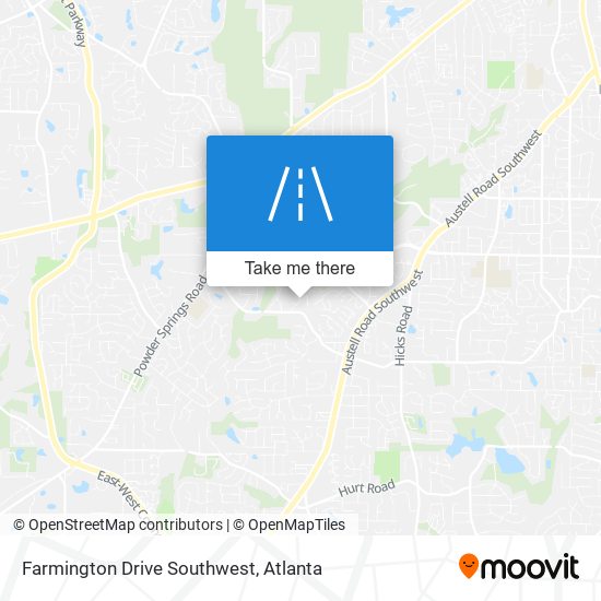 Mapa de Farmington Drive Southwest