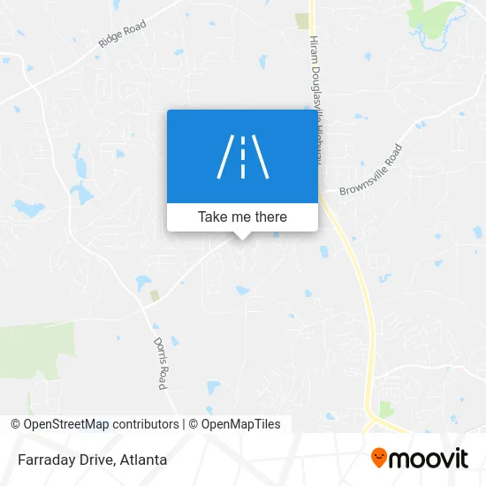 Farraday Drive map