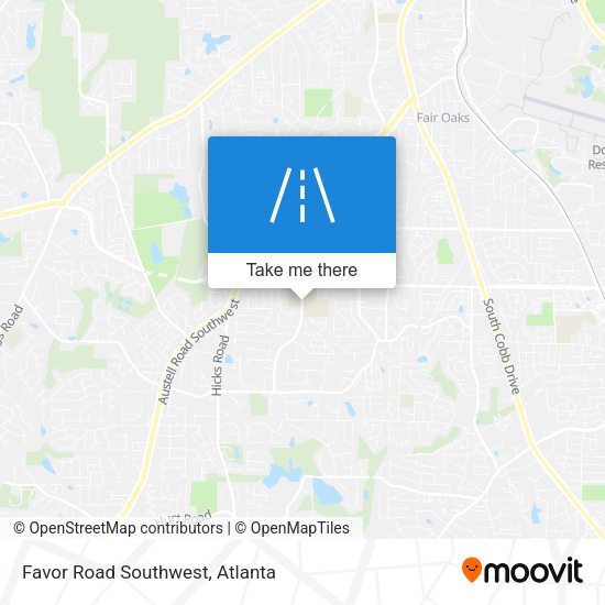 Mapa de Favor Road Southwest