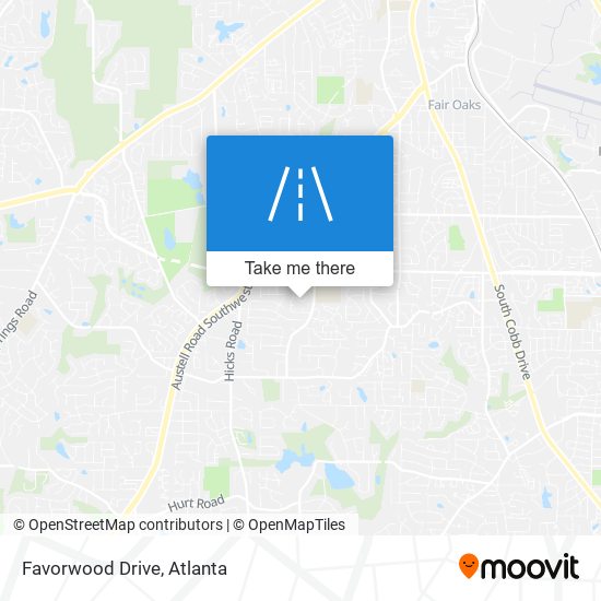 Favorwood Drive map