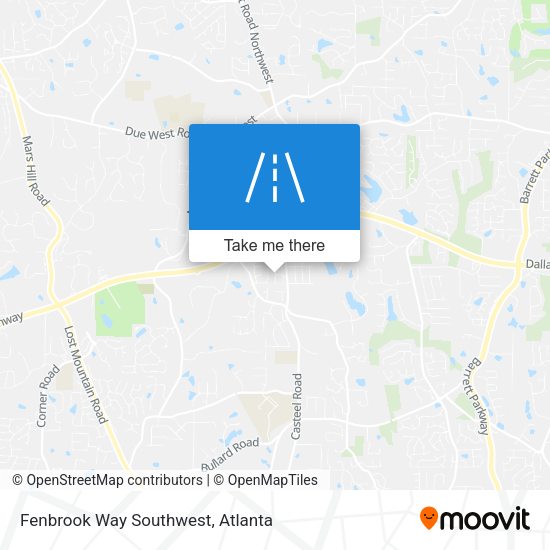 Fenbrook Way Southwest map