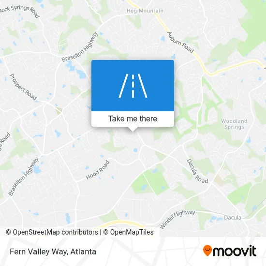 Fern Valley Way map