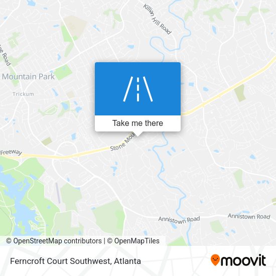 Mapa de Ferncroft Court Southwest