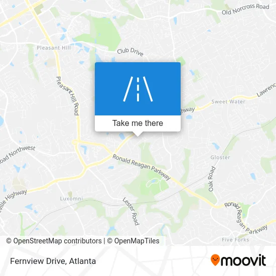 Fernview Drive map