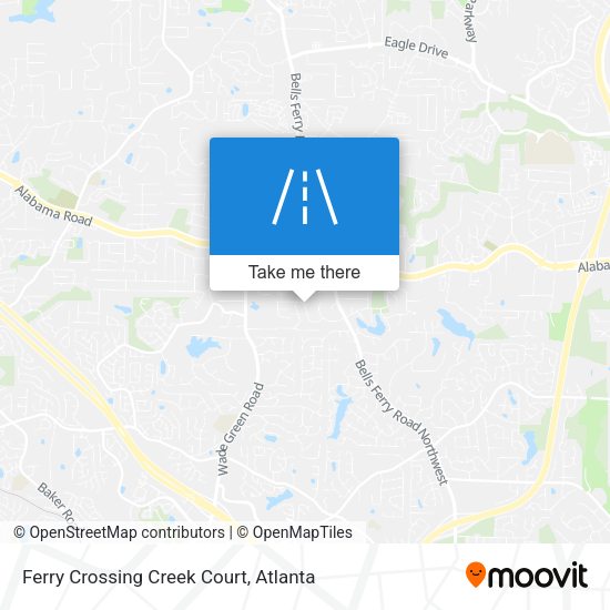 Ferry Crossing Creek Court map