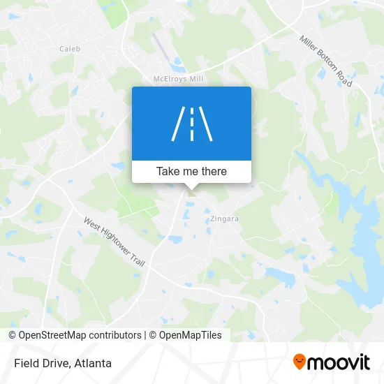Field Drive map