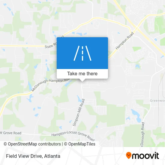 Field View Drive map