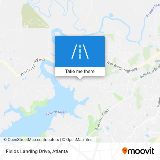 Fields Landing Drive map