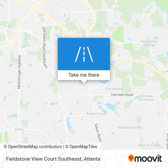 Fieldstone View Court Southeast map