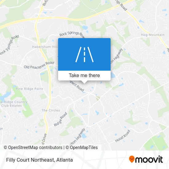 Filly Court Northeast map