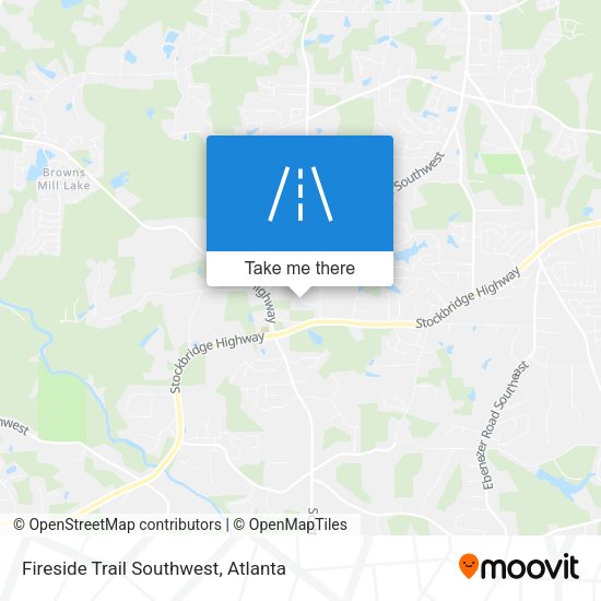 Fireside Trail Southwest map