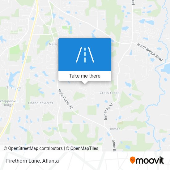 Mapa de Firethorn Lane