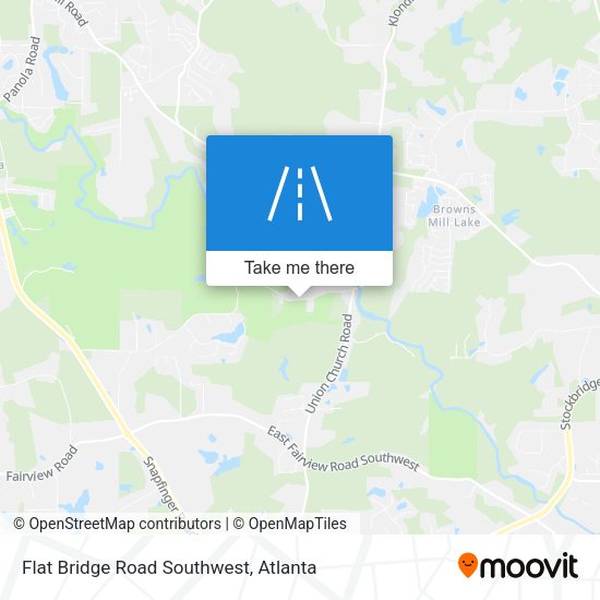 Mapa de Flat Bridge Road Southwest