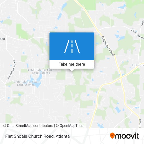 Flat Shoals Church Road map