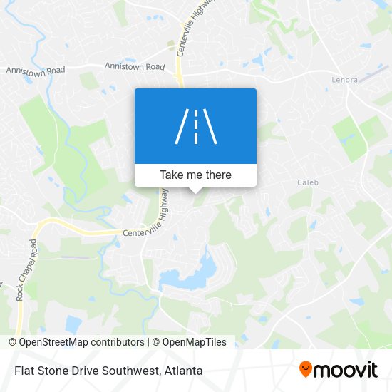Flat Stone Drive Southwest map
