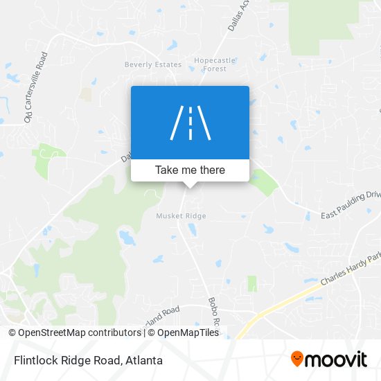 Mapa de Flintlock Ridge Road