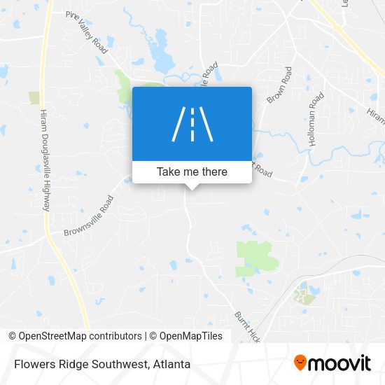 Mapa de Flowers Ridge Southwest