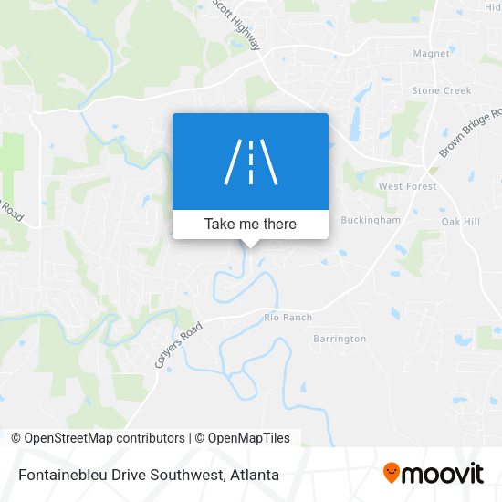 Mapa de Fontainebleu Drive Southwest