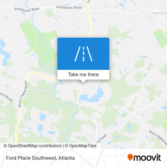 Mapa de Ford Place Southwest