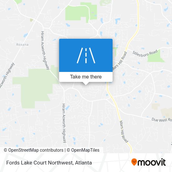 Fords Lake Court Northwest map
