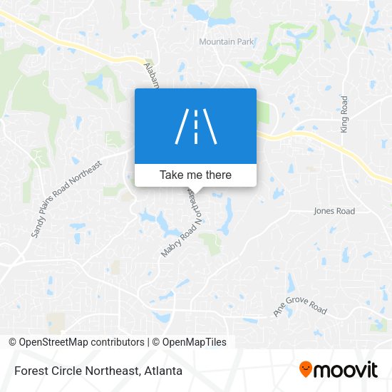 Forest Circle Northeast map