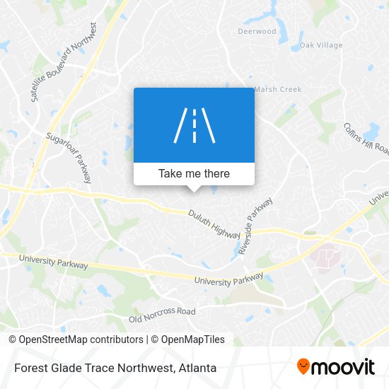 Forest Glade Trace Northwest map