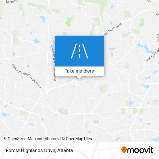 Forest Highlands Drive map