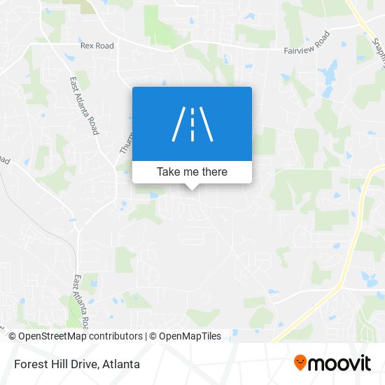 Forest Hill Drive map