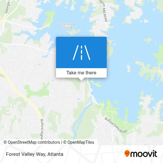 Forest Valley Way map