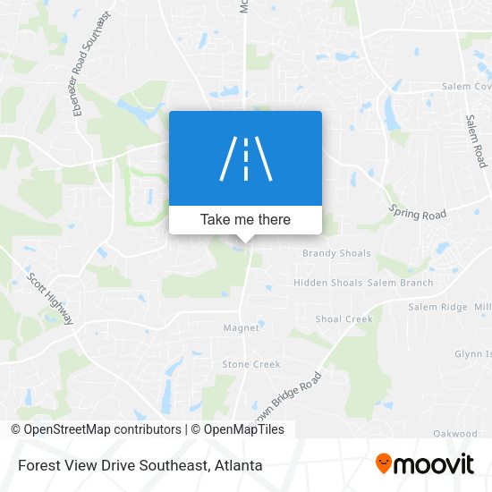 Forest View Drive Southeast map
