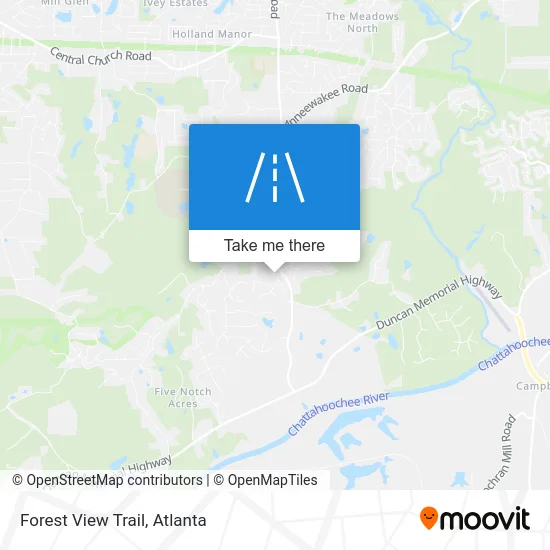 Forest View Trail map