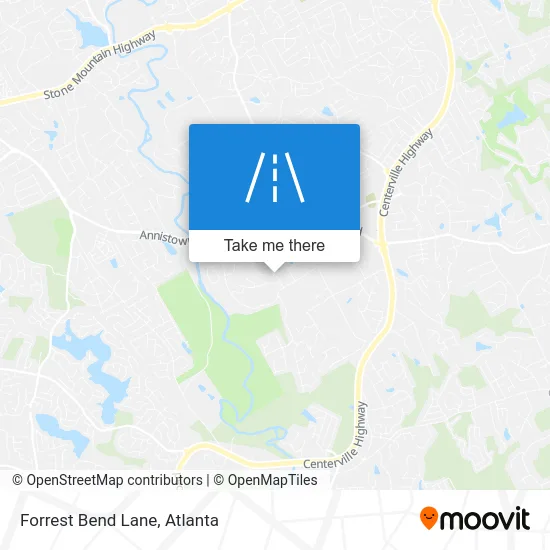 Forrest Bend Lane map