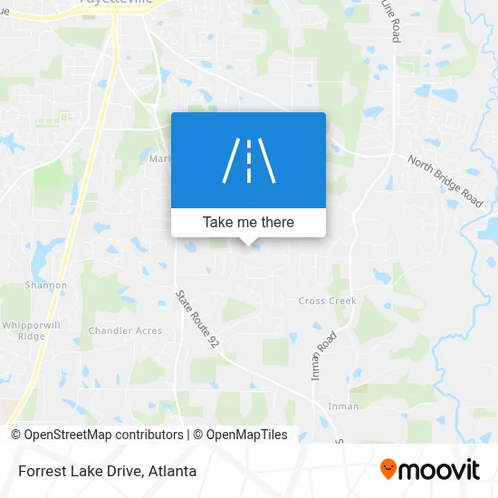 Forrest Lake Drive map