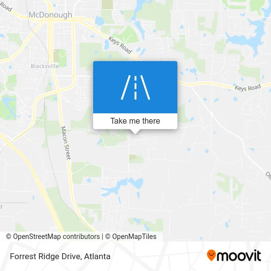 Forrest Ridge Drive map