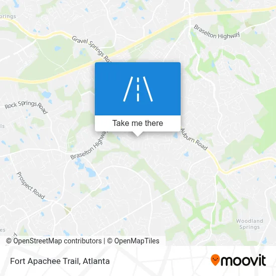 Fort Apachee Trail map