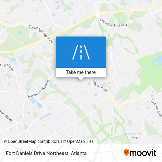 Fort Daniels Drive Northeast map