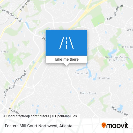Fosters Mill Court Northwest map
