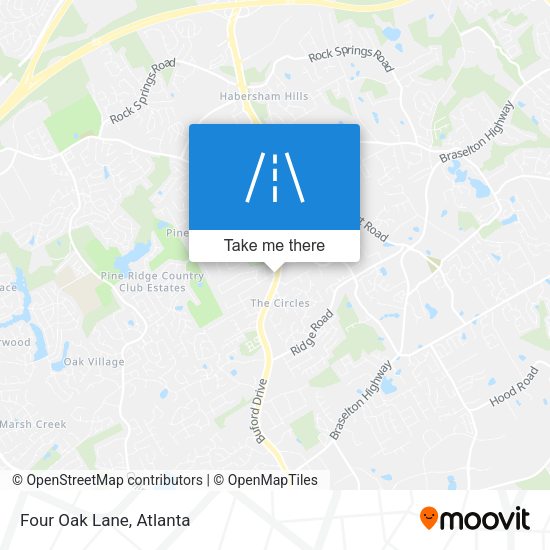 Mapa de Four Oak Lane