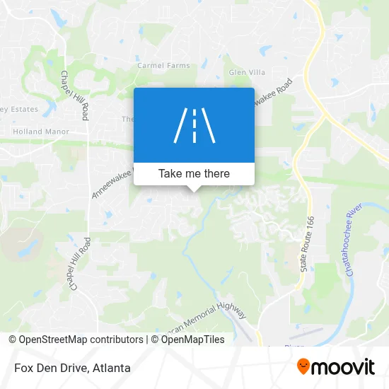Fox Den Drive map
