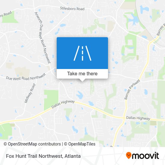 Fox Hunt Trail Northwest map