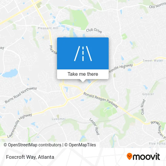 Foxcroft Way map