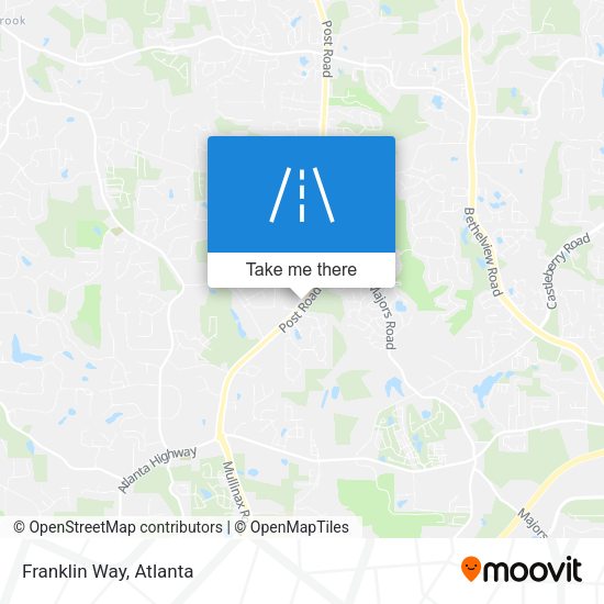 Franklin Way map