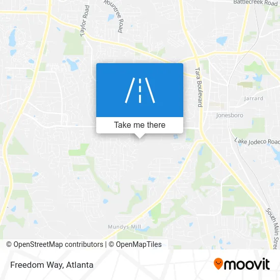 Freedom Way map