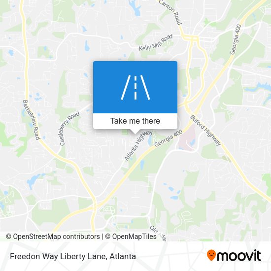 Freedon Way Liberty Lane map