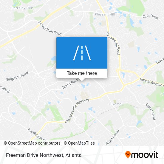 Freeman Drive Northwest map