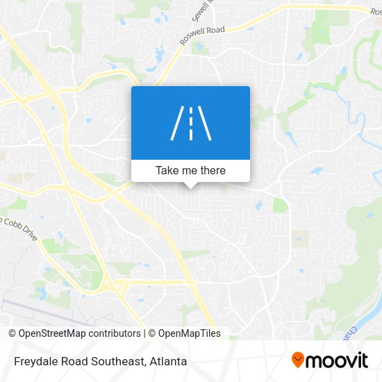 Freydale Road Southeast map